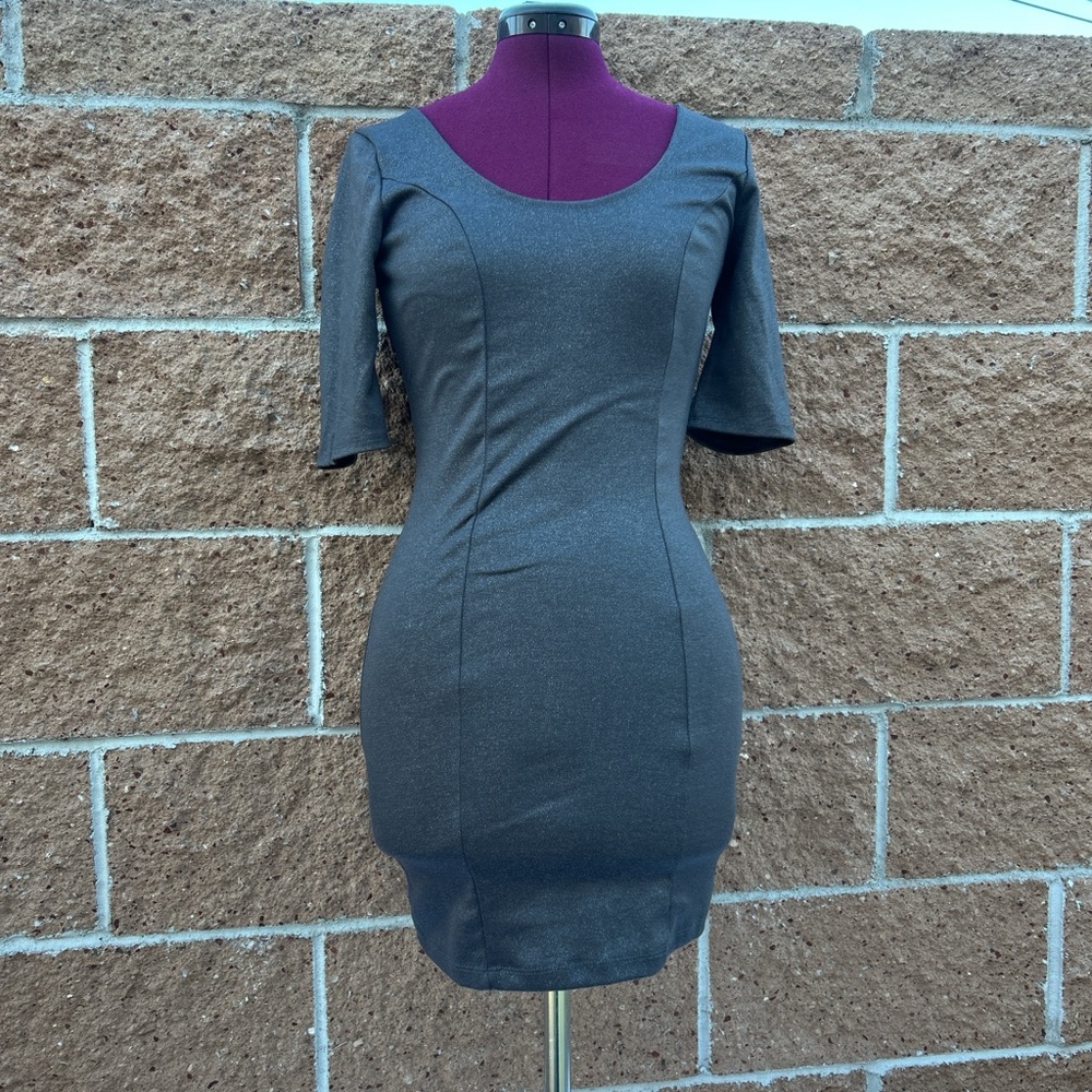 Delirious Charcoal Mini Dress